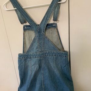 Free people Jean overall skirt